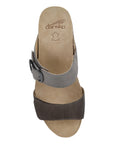 Top image of Shannon Pewter/Taupe Leather