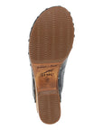 Bottom image of Asher Clog Black Calf