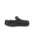 Side image of Kimberly Clog Black Leather