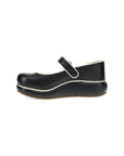 Side image of Kennedy Mary Jane Clog Black/Ivory