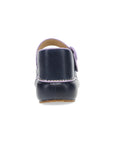 Heel image of Kennedy Mary Jane Clog Navy/Lilac