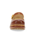 Toe image of Kennedy Mary Jane Clog Luggage/Mustard