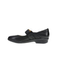 Side image of Collette Wide Black Burnished Nubuck