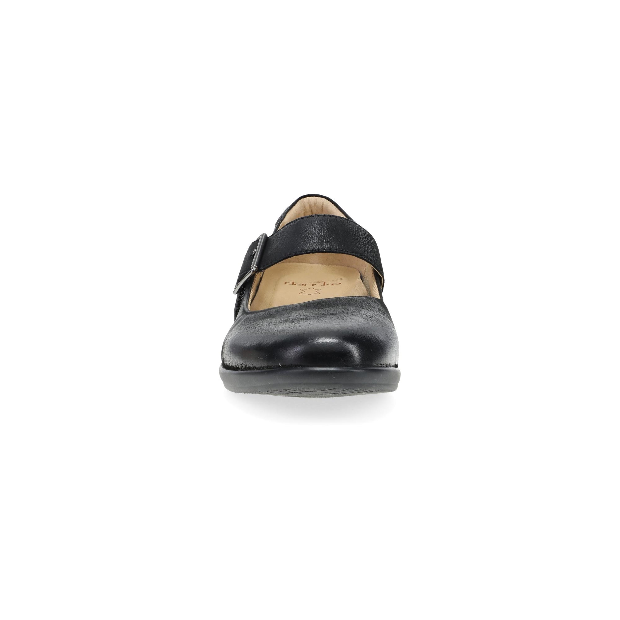 Toe image of Collette Wide Black Burnished Nubuck