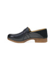 Side image of Margaret Black Burnished Calf