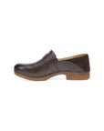 Side image of Margaret Chocolate Burnished Calf