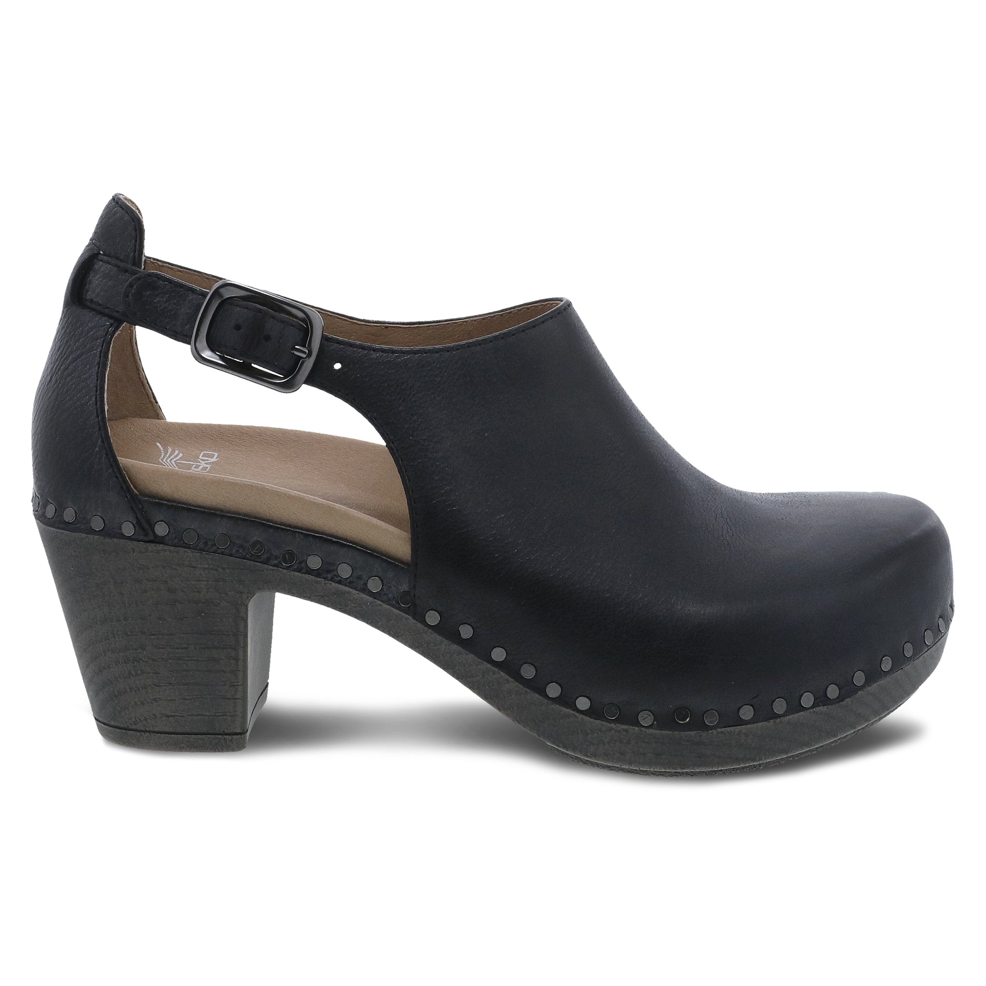 Side image of Sassy Black Milled Burnished