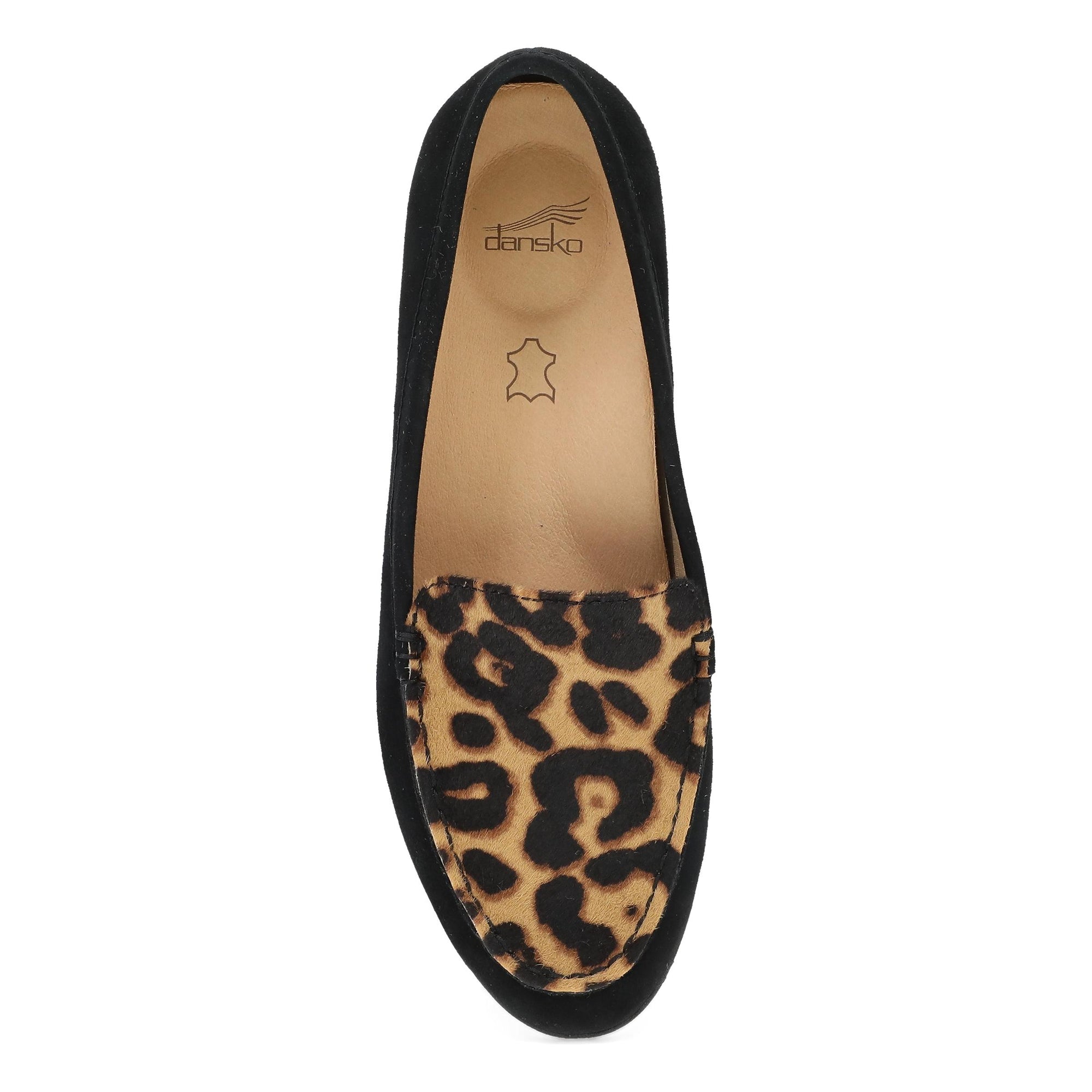 Top image of Lorri Black/Leopard Suede