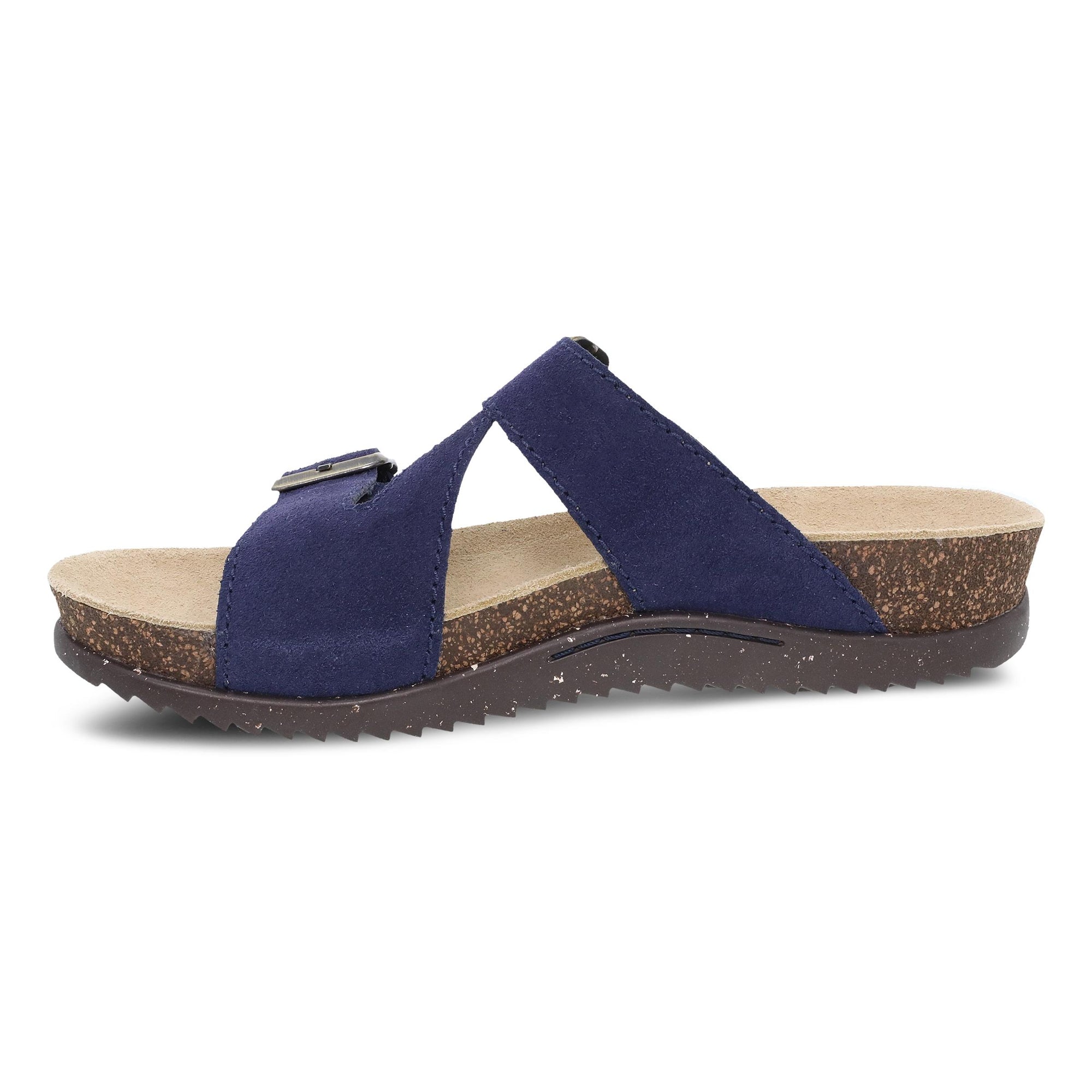 Side image of Dayna Navy Suede