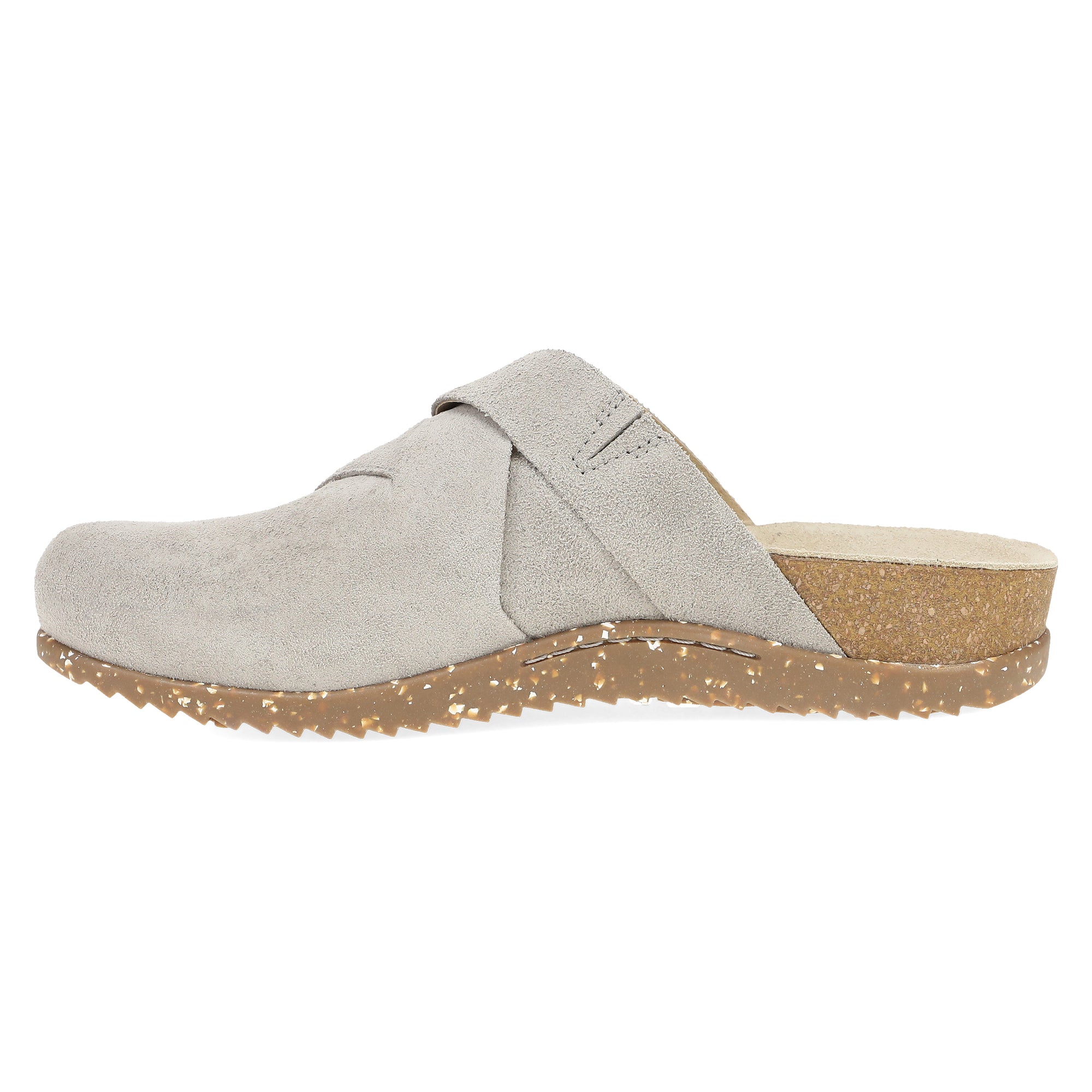 Side image of Daniella Taupe Suede