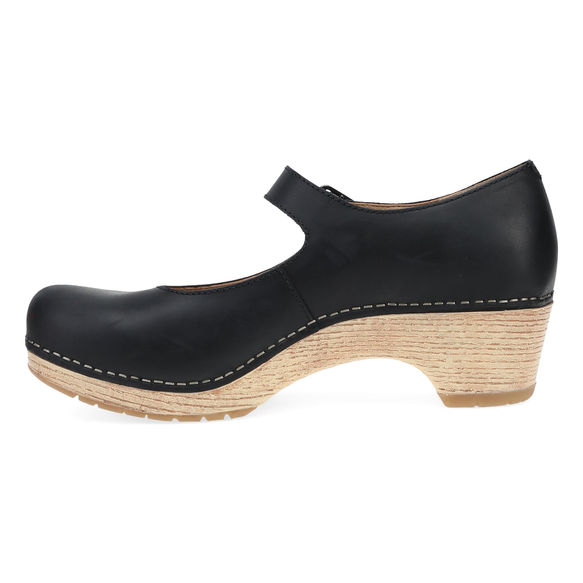 Side image of Lilah Black Oiled Pull Up