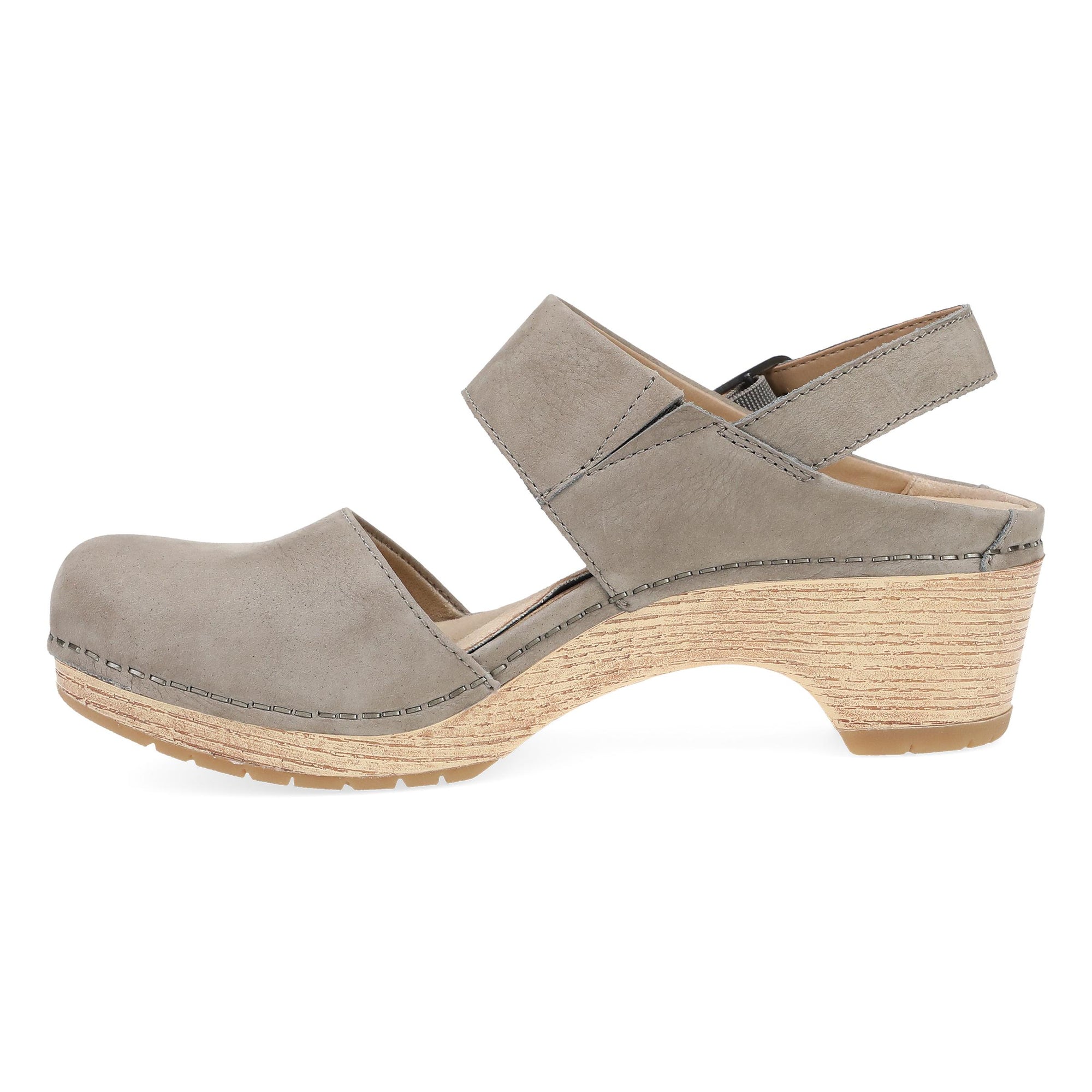 Side image of Lucia Taupe Milled Nubuck