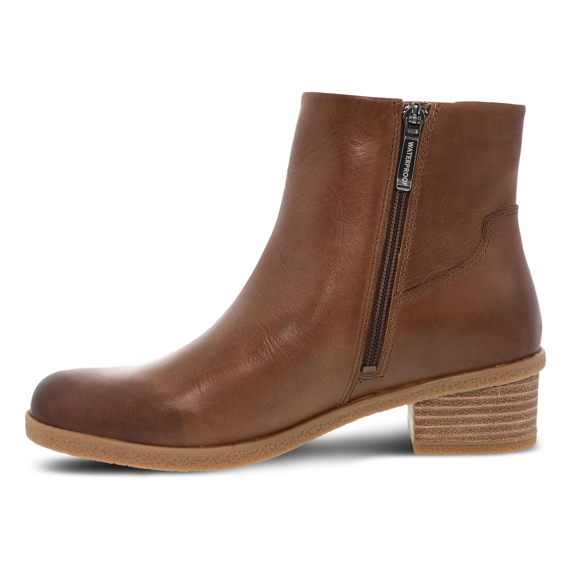 Side image of Daisie Tan Waterproof Burnished
