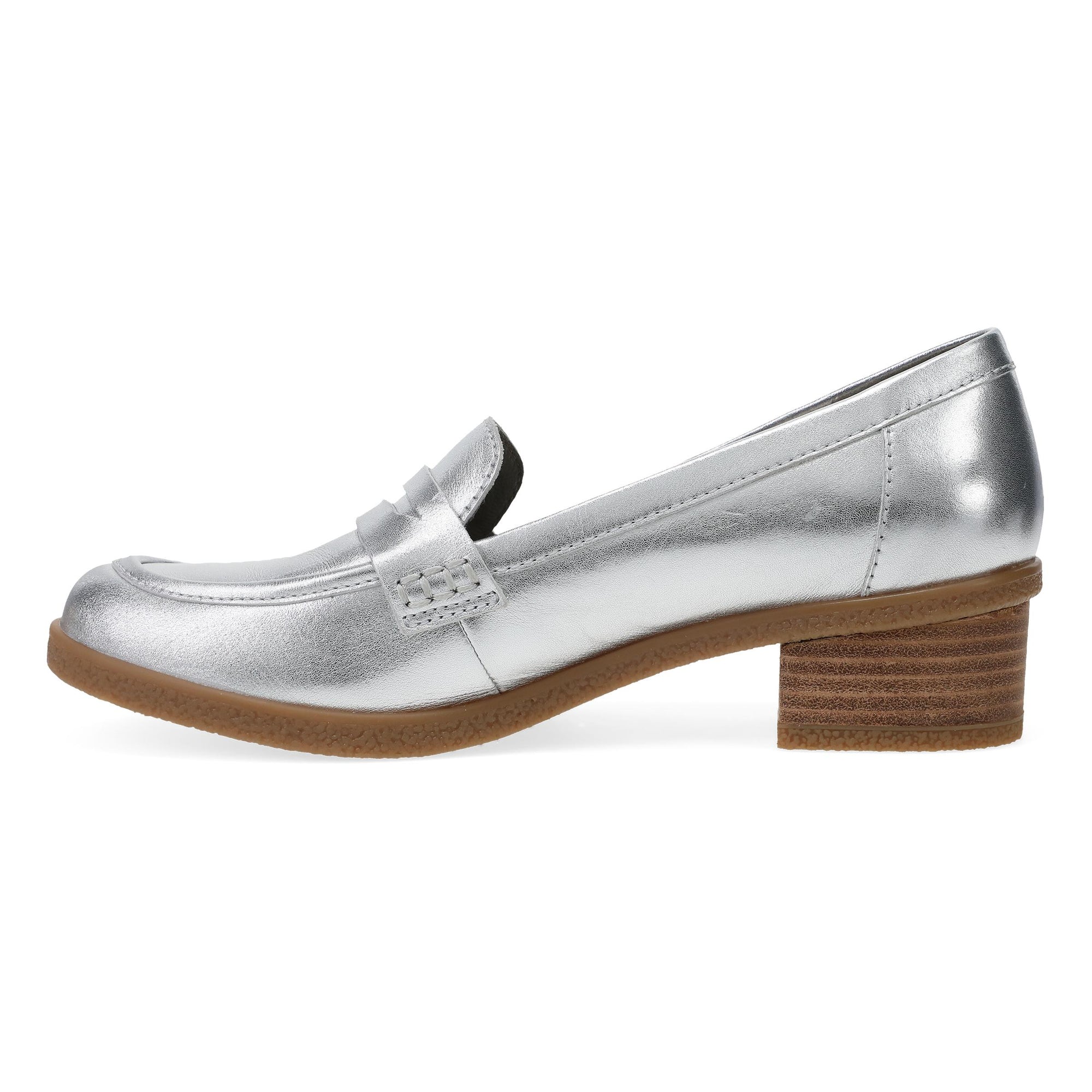 Side image of Danica Silver Metallic
