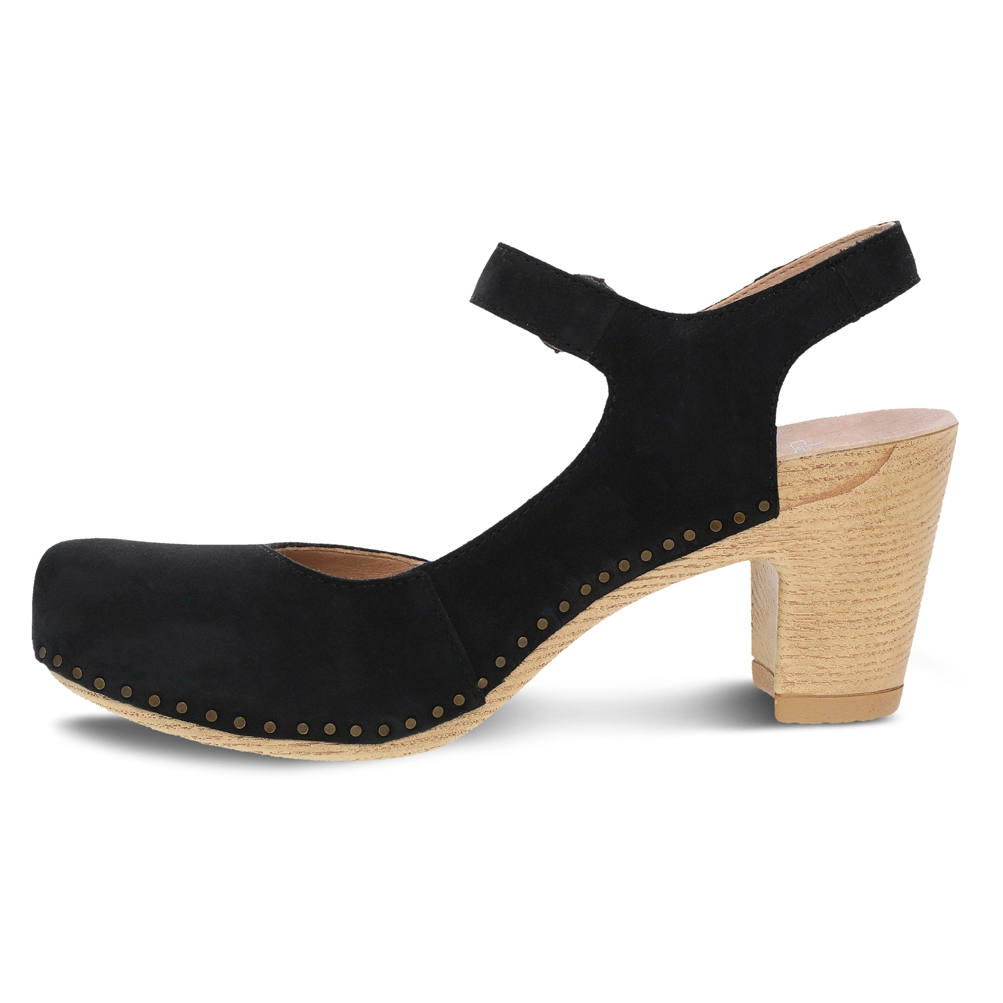 Side image of Taytum Black Milled Nubuck