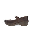 Side image of XP 2.0 Mary Jane Clog Chocolate Leather