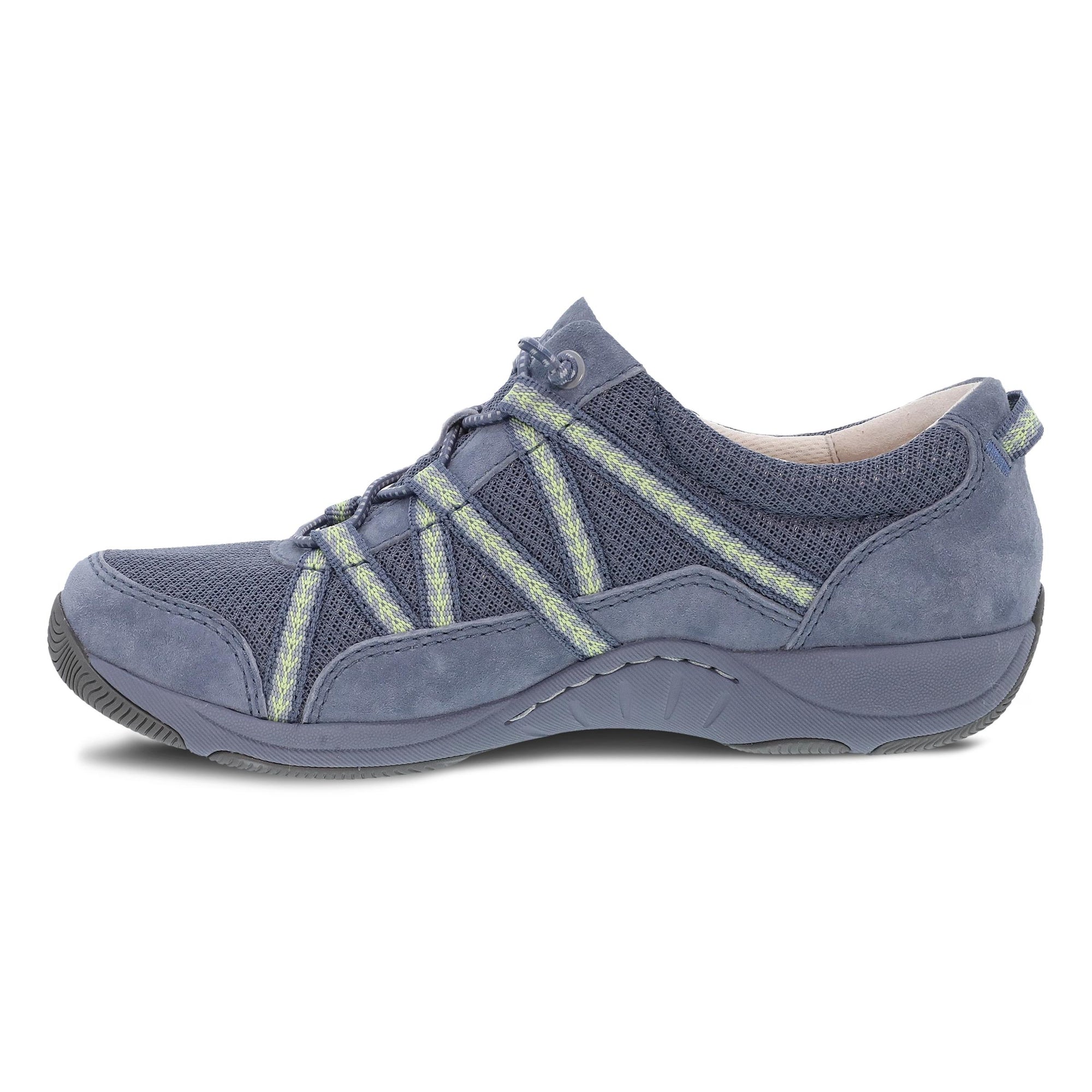 Side image of Harlyn Blue Suede