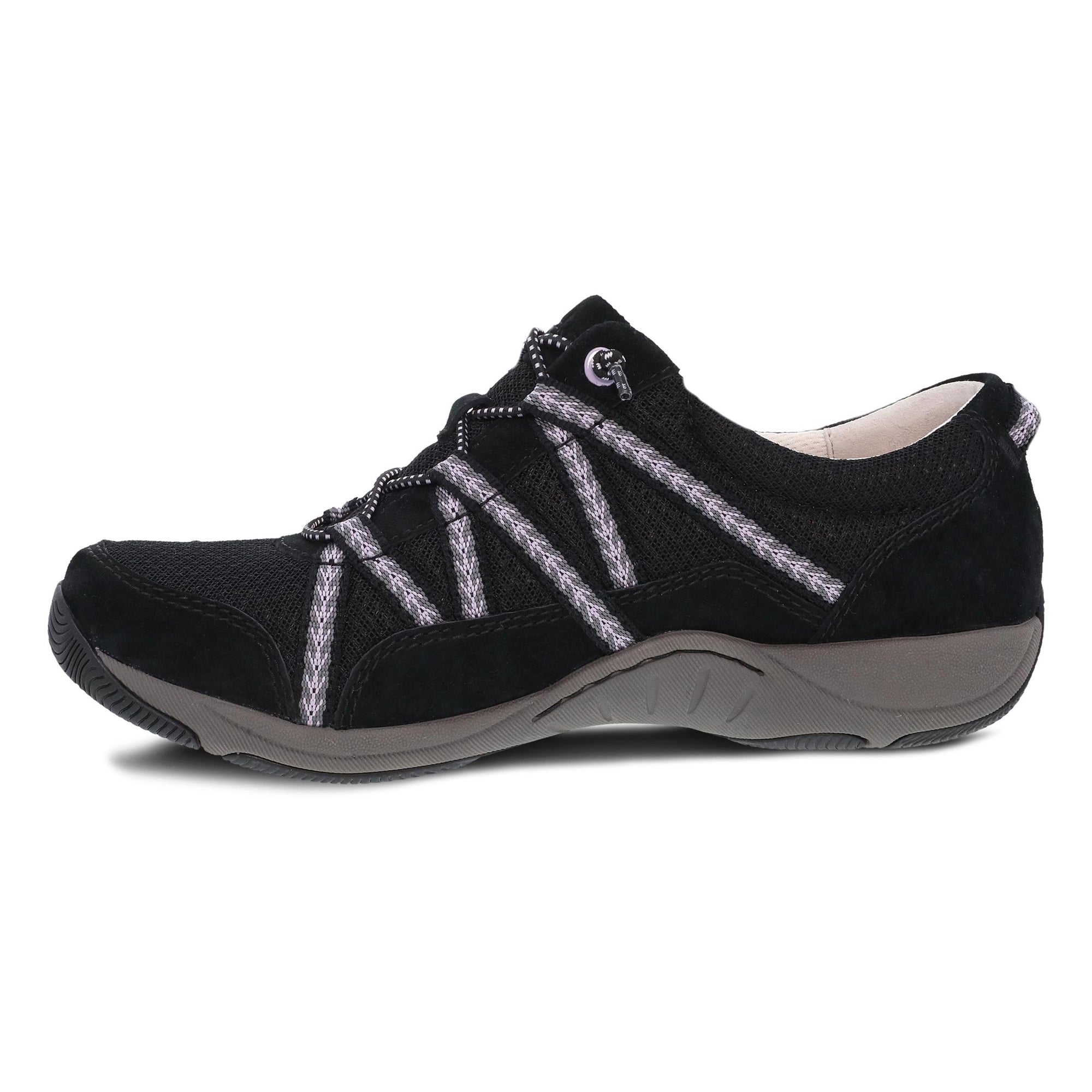 Side image of Harlyn Wide Black Suede