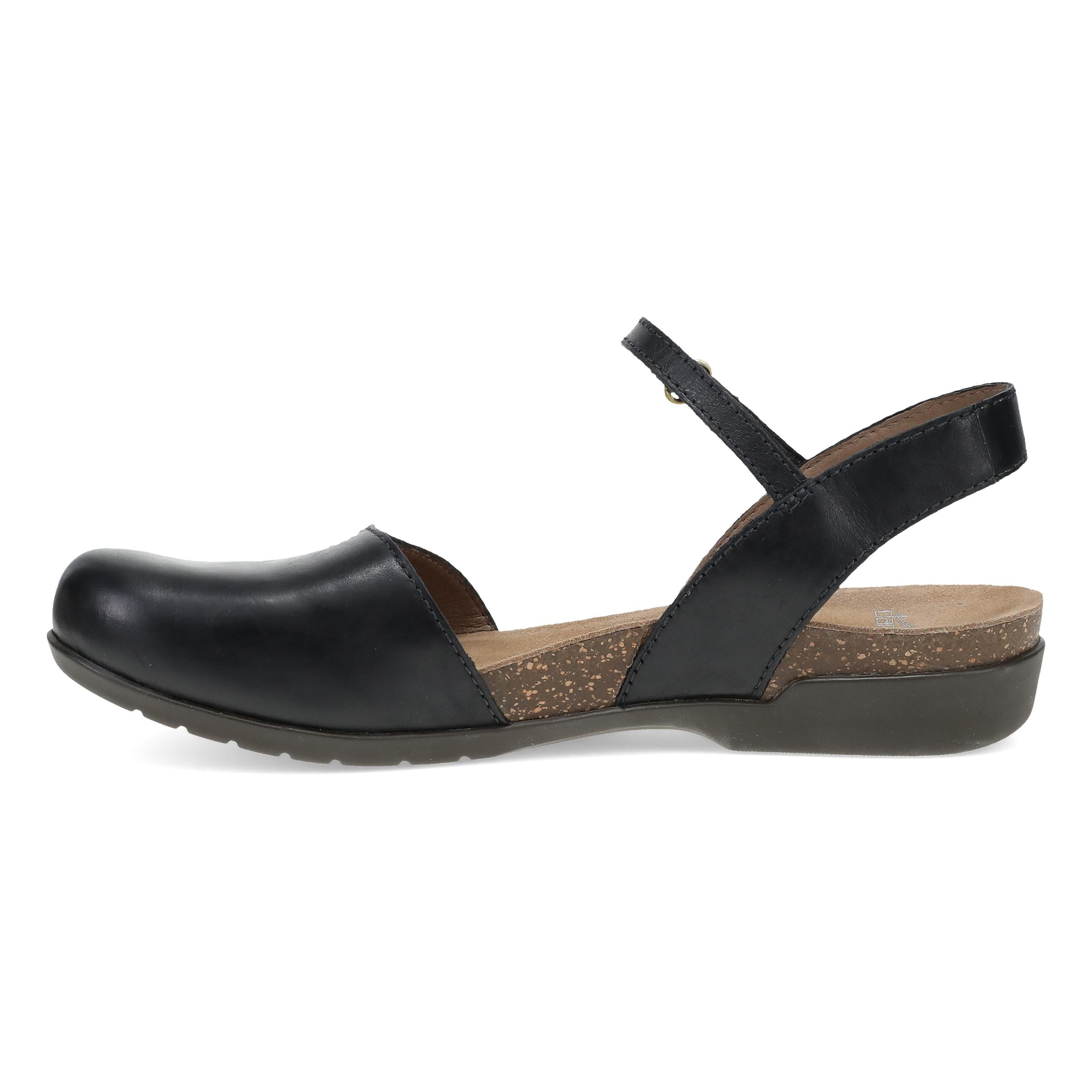 Rowan Wide Black Waxy Burnished – Dansko