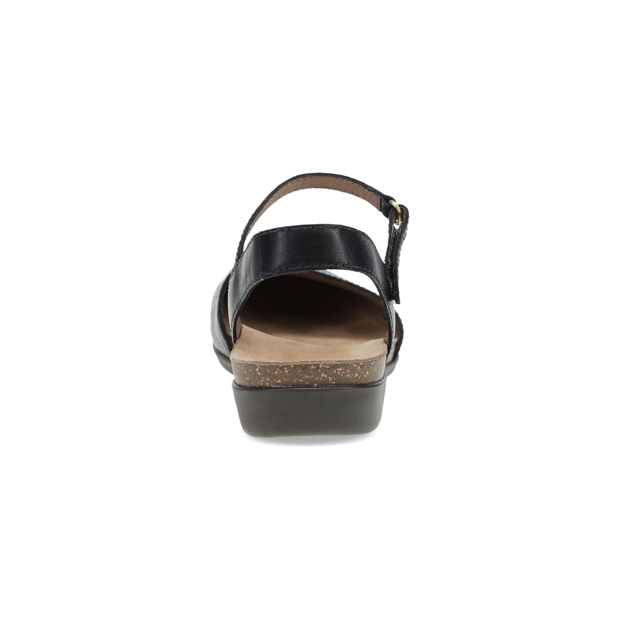 Heel image of Rowan Wide Black Waxy Burnished