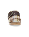 Toe image of Pearson Clog Tan Plaid