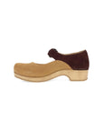 Side image of Bonny Mary Jane Tan/Mulberry