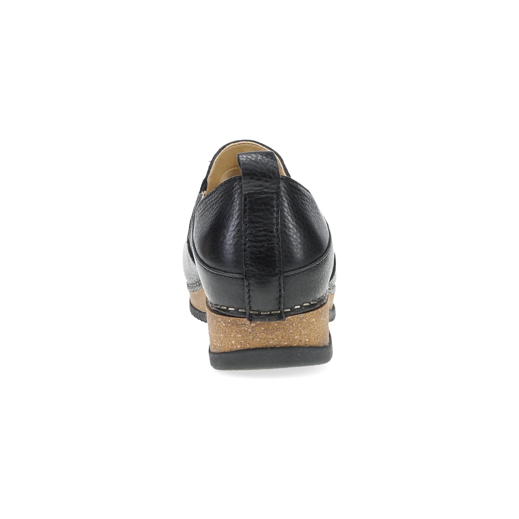 Heel image of Meara Black Waxy Milled