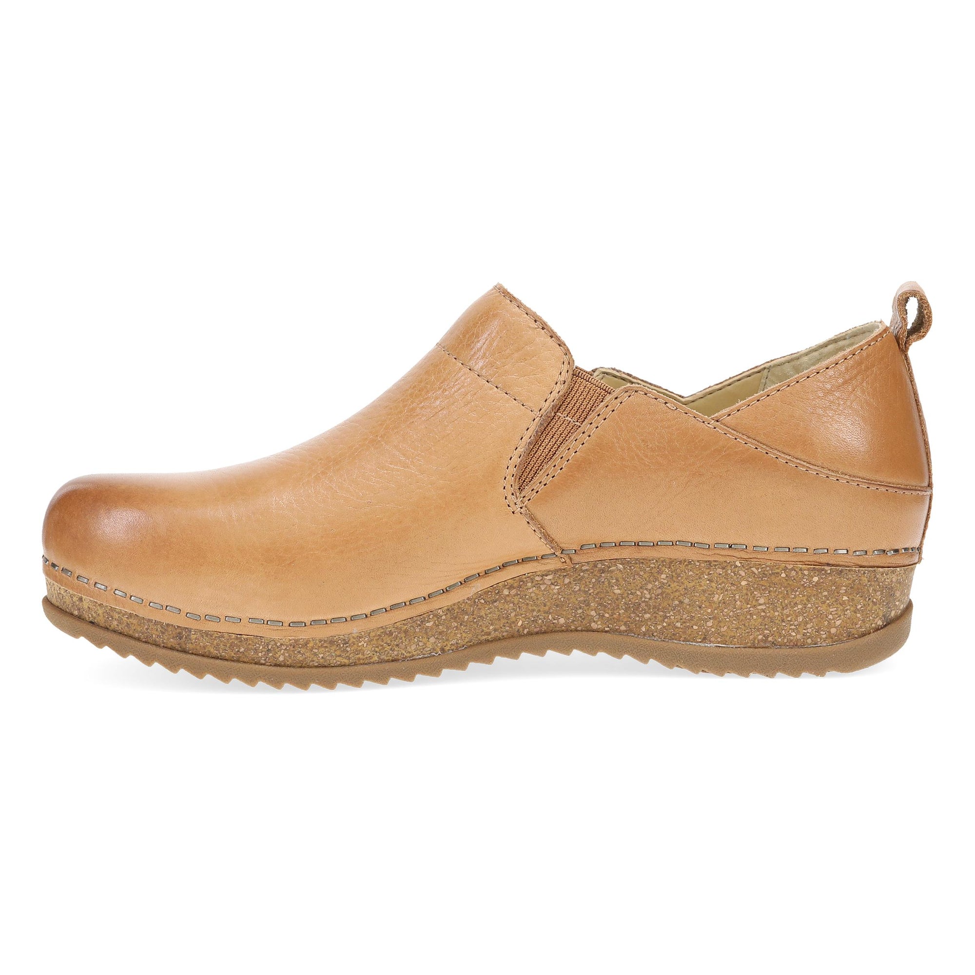 Side image of Meara Tan Waxy Milled