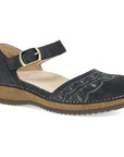 Primary image of Mae Charcoal Embroidered Suede