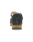 Heel image of Mae Charcoal Embroidered Suede