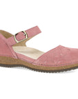 Primary image of Mae Ash Rose Embroidered Suede