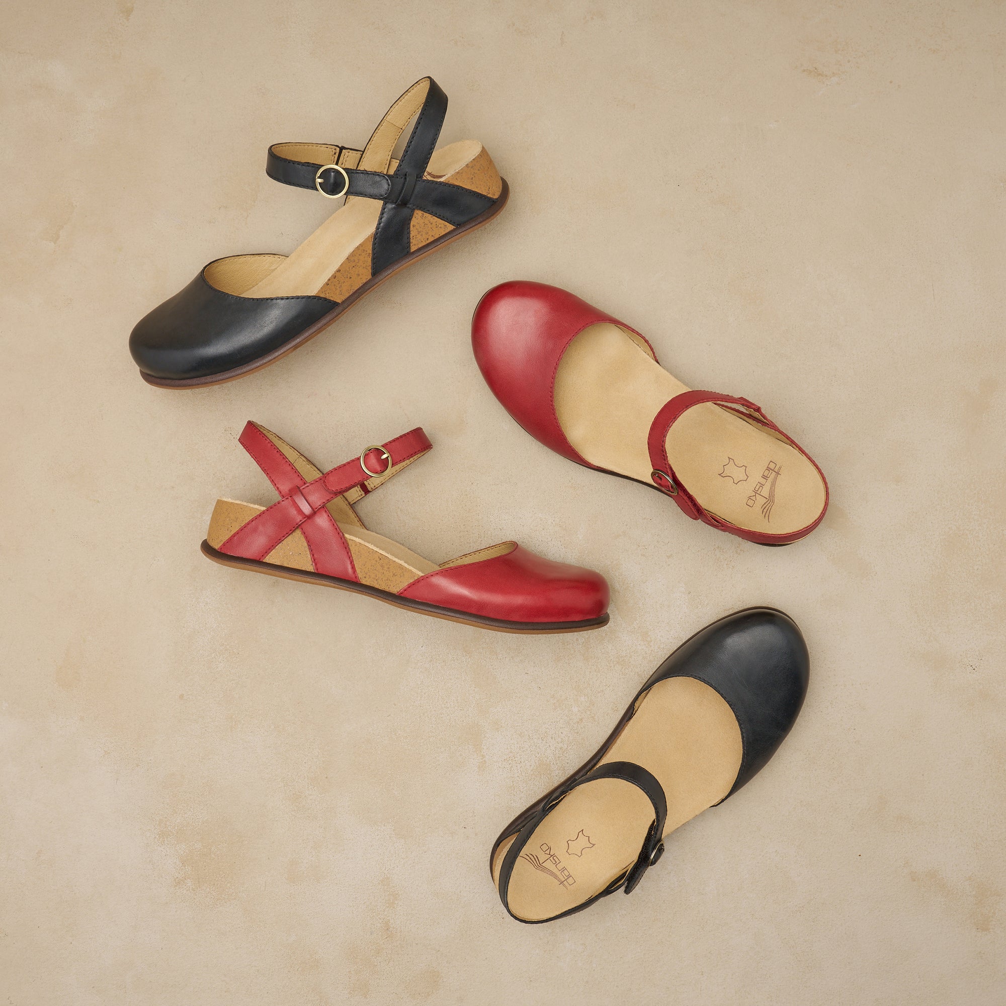 Christine Red Burnished Nappa