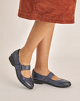 Collette Navy Burnished Nubuck