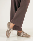 Milana Taupe/Gold Suede