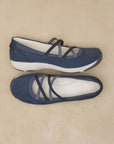 Harper Navy Suede