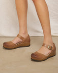 Mae Tan Burnished Suede