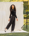 Milana Black/Vanilla Suede