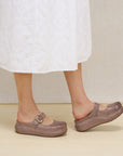 Kimberly Dusty Lilac Leather
