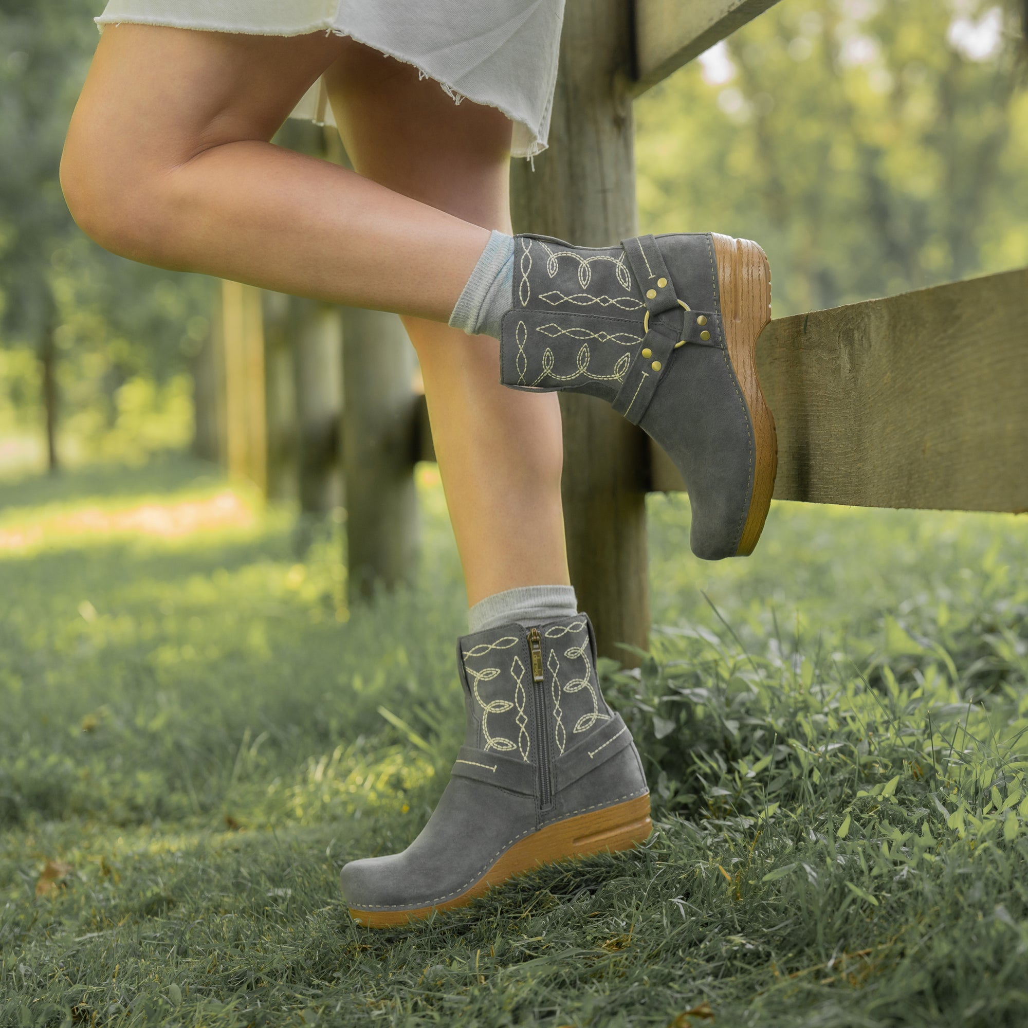 Shiloh Dusty Blue Nubuck