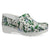 White Blossom Leather Clog