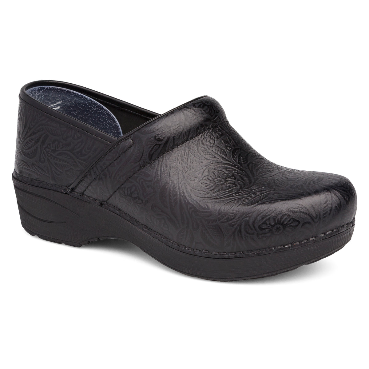 Dansko xp 2.0 black floral tooled on sale