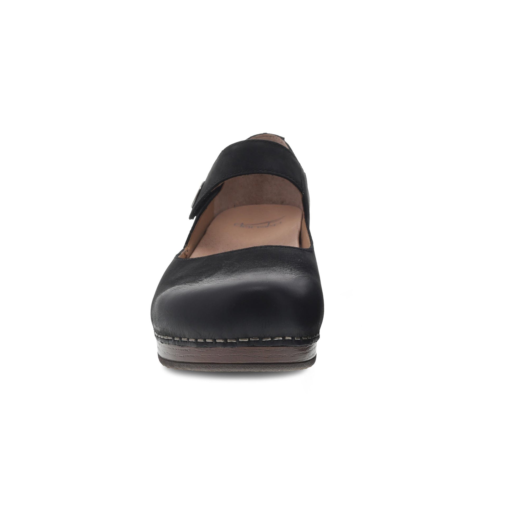Toe image of Beatrice Black Burnished Nubuck