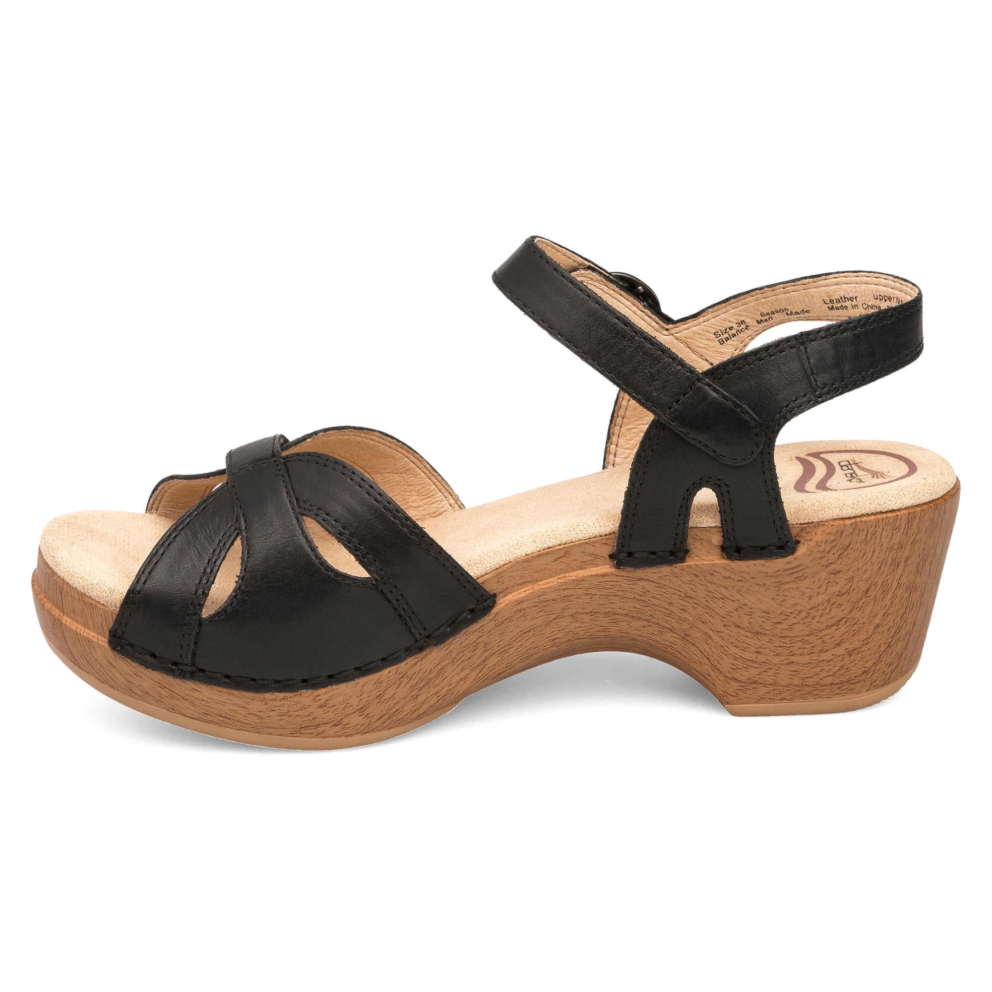 Side image of Season Black Full Grain