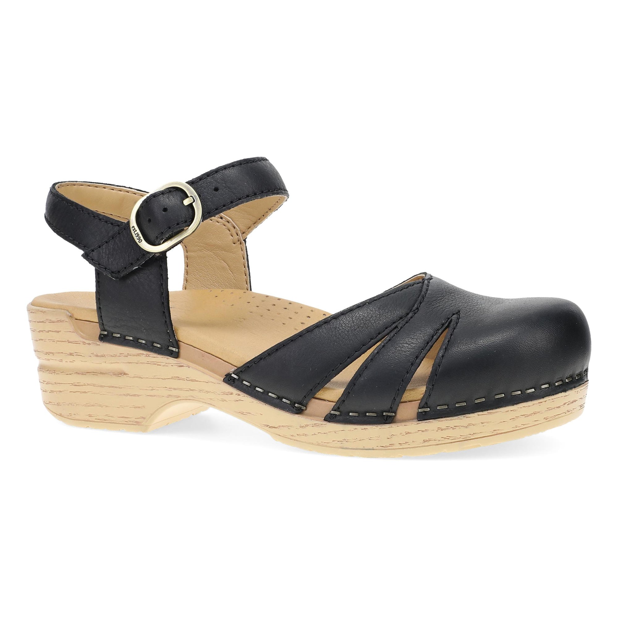 Primary image of Margreta Mary Jane Clog Black Leather