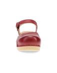 Toe image of Margreta Mary Jane Clog Red
