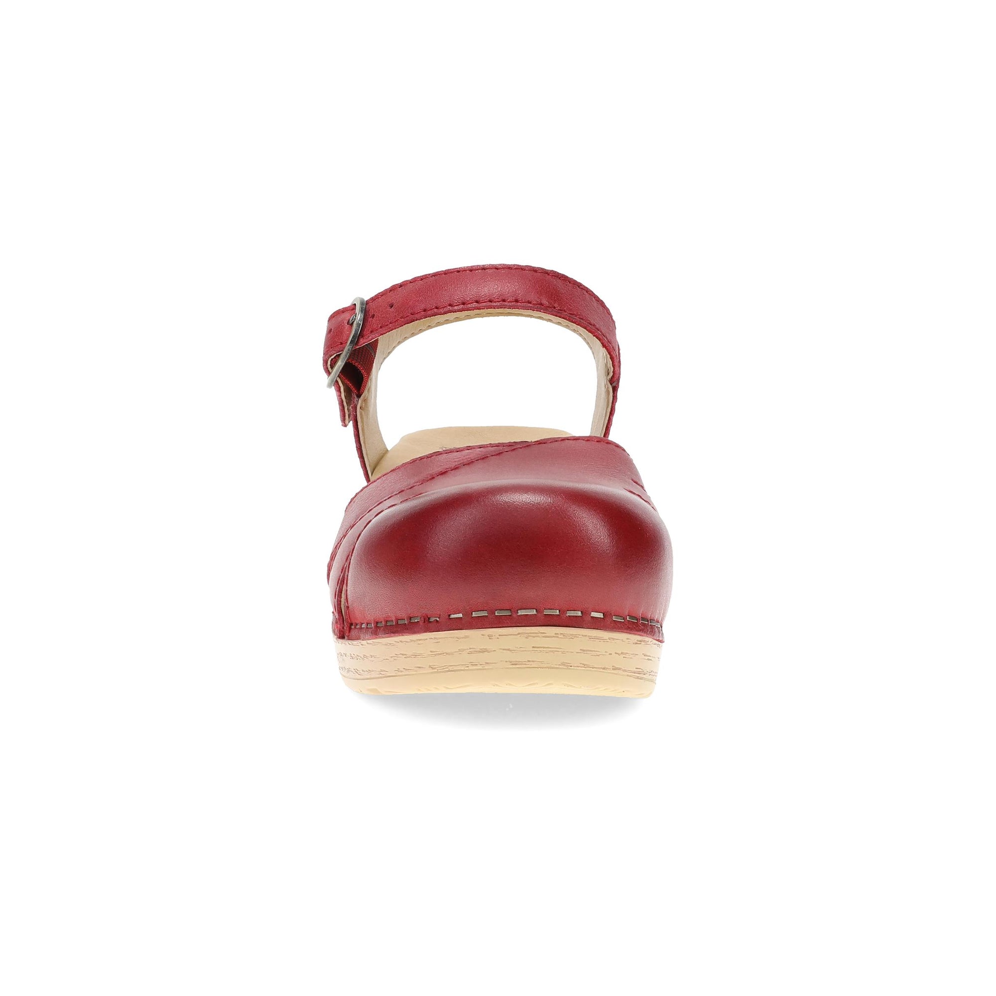 Toe image of Margreta Mary Jane Clog Red