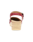 Heel image of Margreta Mary Jane Clog Red
