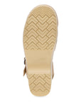 Bottom image of Margreta Mary Jane Clog Honey Distressed