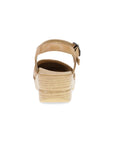 Heel image of Margreta Mary Jane Clog Honey Distressed