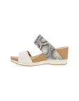 Side image of Shannon Snake/Ivory Leather